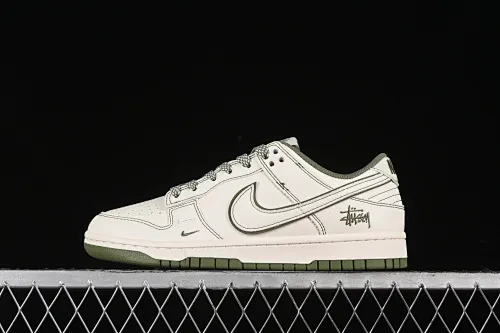 All categories Nk SB Dunk Series Nk SB Dunk Low High-end customized low-top sneakers Nk SB Dunk Low Stusi co-branded-beige lines Anniversary high-end customized low-top casual sneakers BB1818-102